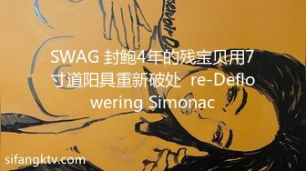 SWAG 封鲍4年的残宝贝用7寸道阳具重新破处  re-Deflowering Simonac