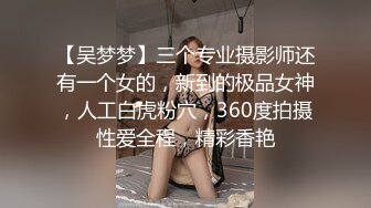 【吴梦梦】三个专业摄影师还有一个女的，新到的极品女神，人工白虎粉穴，360度拍摄性爱全程，精彩香艳