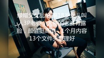 绿帽父女乱伦 搞18岁女儿叫人3P老婆，大神的老婆有露脸，颜值挺高的，1个月内容13个文件夹整理好